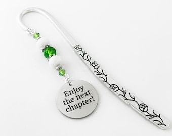 Custom Retirement Bookmark - Enjoy the Next Chapter - Laser Engraved Custom Quote Bookmark - Retirement Gifts for Women and Men
