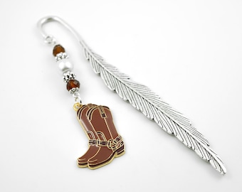 Cowboy Boots Bookmark: Beaded Country Gifts