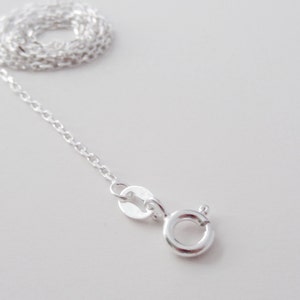 925 Sterling Silver Anchor Chain 1.1 mm 16, 18, 20, 22, 24 inches Finished Chain with Lobster Clasp image 3