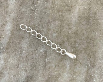 Add on Extender - Add to your chain - 1 inch Extender - .925 Sterling Silver Extender
