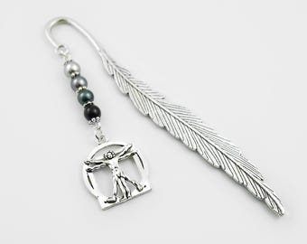 Vitruvian Man Bookmark: Leonardo Da Vinci Art Lover Gifts