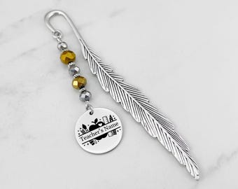 Kindergarten Teacher Bookmark Personalized Teacher Gifts Custom Primary School Teacher Thank You Gift for End of Year Teacher Gift