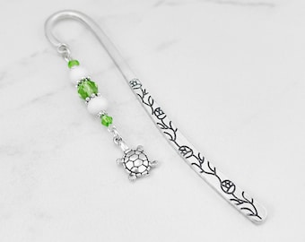 Turtle Bookmark - Teacher Gifts for Teachers - Tibetan Silver Turtle Stationary - Affordable Gifts for Turtle Lover Gifts - Turtle Gifts
