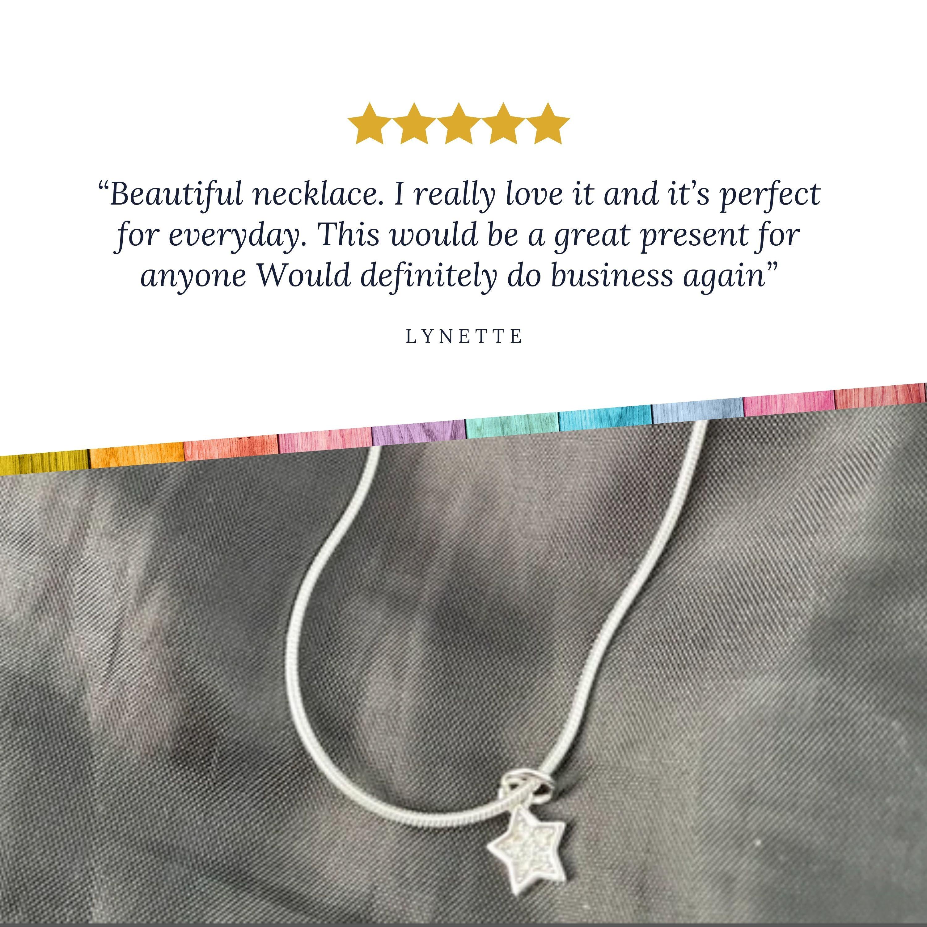 Tiny Star Necklace - Minimalist Jewelry Cubic Zirconia Star