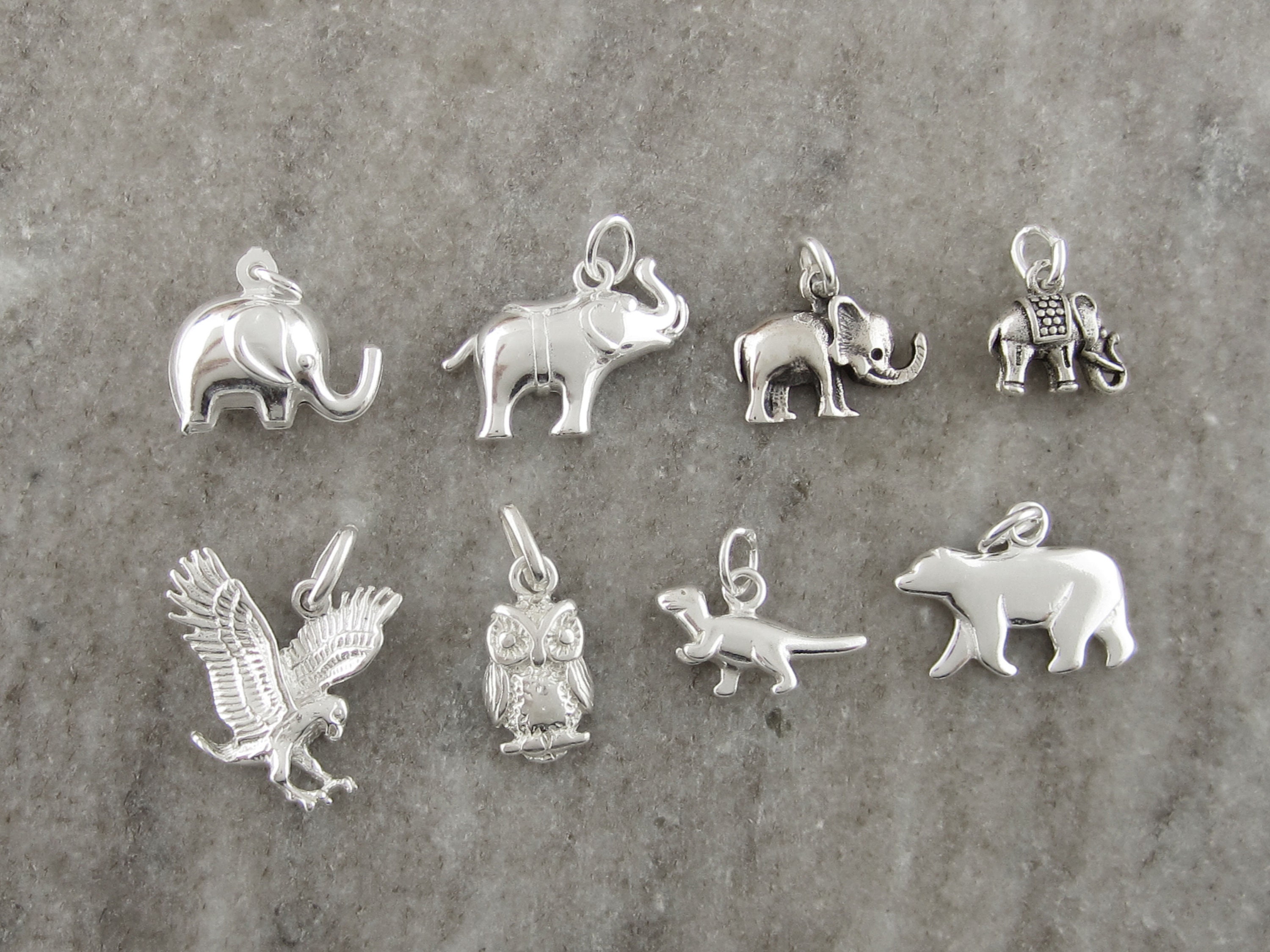 Add a Charm Small 925 Sterling Silver Charms Elephant - Etsy Add a Charm Small 925 Sterling Silver Charms Elephant - Etsy