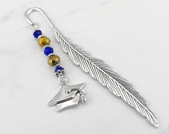 Graduation Bookmark - Grad Cap Charm Bookmark - Unique Bookmarks - Gifts for Graduates - Graduation Gifts - Grad Gifts