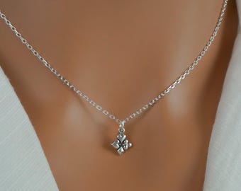 Tiny Playing Card Symbols Necklace - Silver Poker Necklace - Minimalist Jewelry - 925 Sterling Silver Necklace - Simple Everyday Jewelry