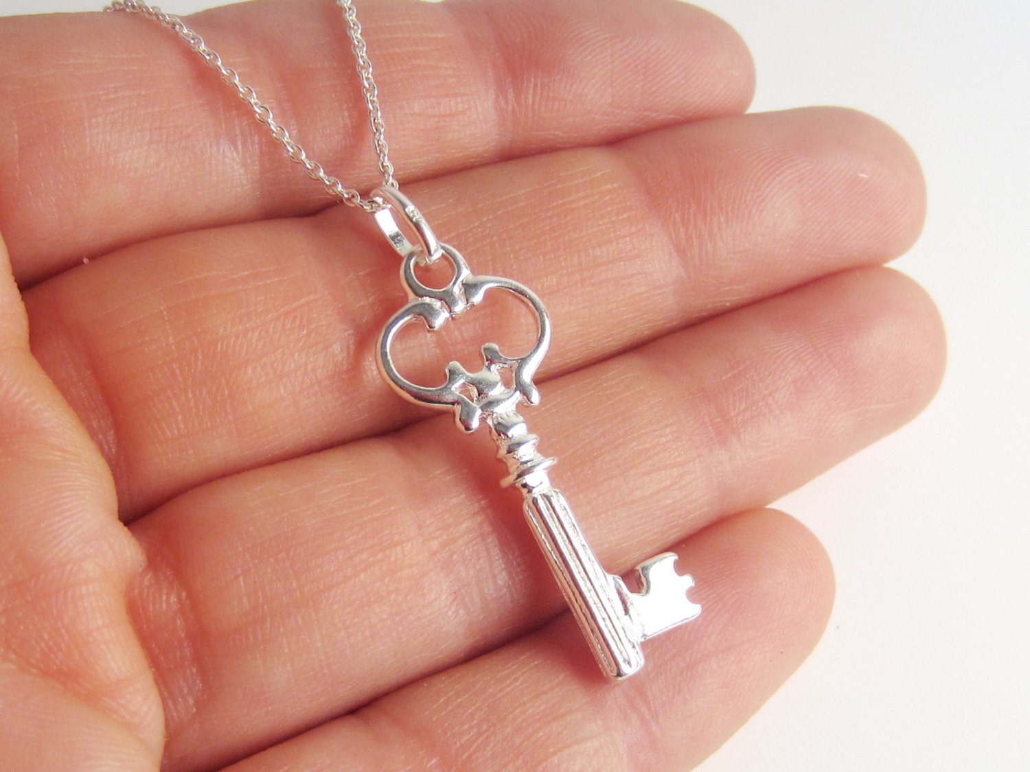 Key Necklace 925 Sterling Silver Plain Simple Key Jewelry Reversible Key Pendant - Etsy Key Necklace 925 Sterling Silver Plain Simple Key Jewelry Reversible Key Pendant - Etsy