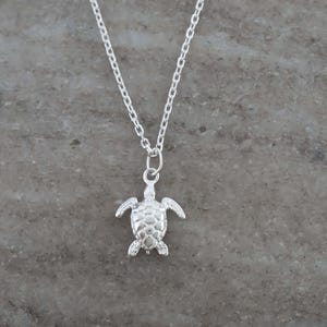Collar de tortuga marina: Joyería de plata de ley 925 imagen 2