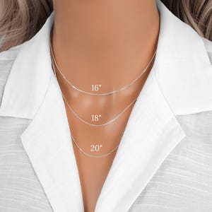 Thin Sterling Silver Curb Chain, Thin Silver 0.8mm Chain, Fine Silver Chain, 925 Sterling Silver Jewelry, Women&#39;s Chain - 16, 18, 20 inch