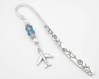 Airplane Beaded Bookmark: Pilot, Flight Attendant and Cabin Crew Gifts