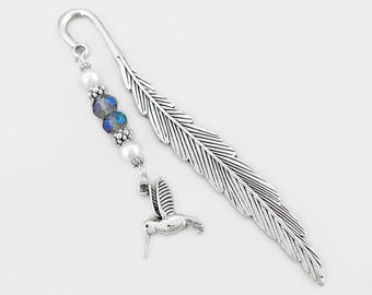 Hummingbird Bookmark - Tibetan Silver Bookmark Gifts for Teacher Gifts - Bird Gifts - Hummingbird Gifts for Mom - Mother's Day Gift