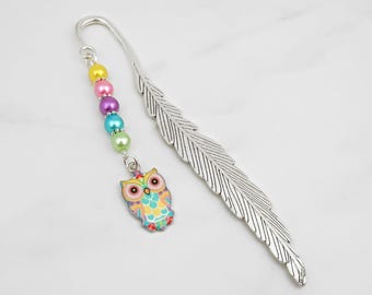 Cute Owl Bookmark - Owl Graduation Gifts For Owl Lovers Owl Gift Ideas for Teacher Appreciation Enamel Owl Charm Bookmark Easter Owl Gifts