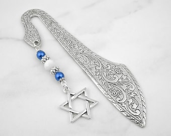 Star of David Bookmark - 6 Pointed Star Bookmark - Jewish Star Charm Bookmark - Jewish Gifts - Judaism Bookmark - Star of David Gifts