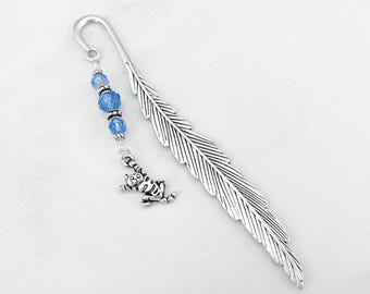 Cat Bookmark - Cute Kitten Charm Bookmark, Unique Bookmarks for Cat Lover Gift Ideas, Cat Gifts for Teachers, Cat Stationary