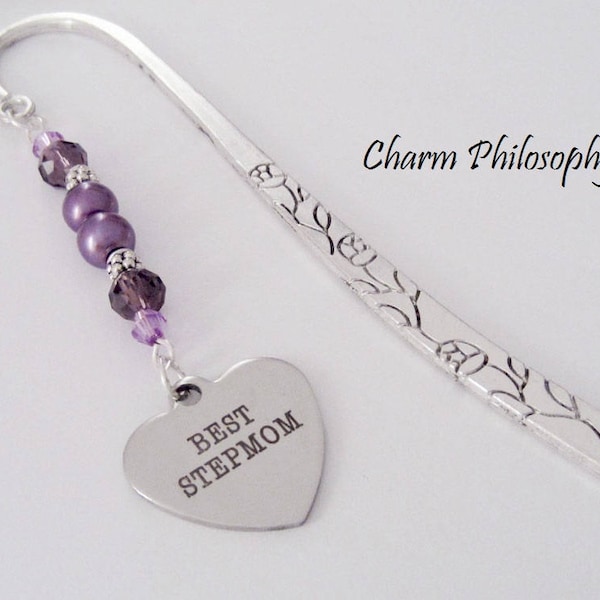 Best Stepmom Bookmark - Stepmother Gift - Custom Beaded Bookmark - Stepmom Mother's Day Gift Ideas