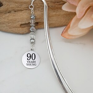 90th Birthday Gift 90 Years Young Bookmark Birthday Gift for Grandma or ...