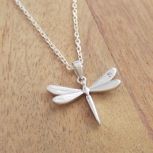 925 sterling silver dragonfly necklace