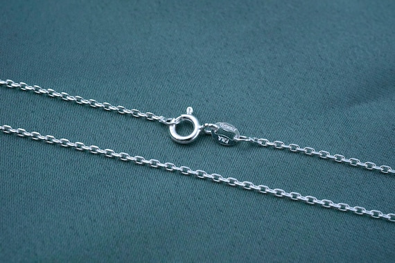 925 Sterling Silver Anchor Chain - 1.1 Mm - 16, 18, 20, 22, 24