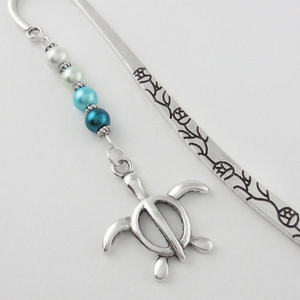 Hawaiian Sea Turtle Bookmark - Unique Tibetan Silver Stationary - Teacher Gifts - Aquatic Life Gift Ideas