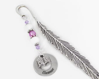 Personalized Name Bookmark: Custom Beaded Gifts for Teachers and Book Lovers