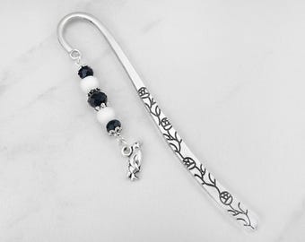 Penguin Bookmark, Tibetan Silver Bookmark, Unique Bird Bookmarks, Penguin Stationary, Penguin Gift Ideas, Teacher Gifts for Penguin Lovers