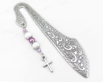 Christian Cross Bookmark: Faith Gift for Teacher, Pastor or Religious Reader