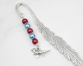 T-Rex Dinosaur Bookmark: Tyrannosaurus Rex Charm, Party Favors