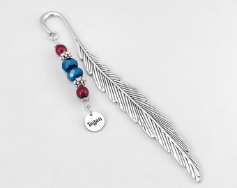 Custom Name Bookmark - Reader Gifts for Book Lovers - Personalized Bookmark - Laser Engraved Name Charm - Laser Engraved Name Stationary