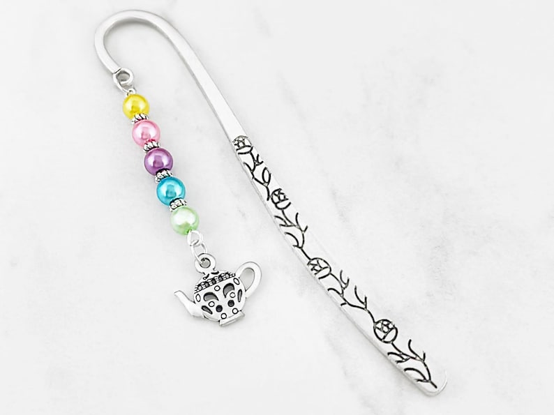 Teapot charm bookmark