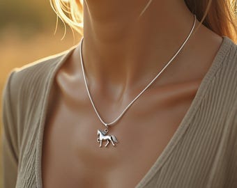 Galloping Horse Necklace - 925 Sterling Silver Jewelry - Horse Pendant - Horse Jewelry - Equestrian Jewelry - Horse Lover Gifts, Horse Gifts