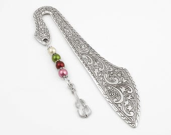 Violin Bookmark: Custom Beaded Musical Instrument Charm Book Marker