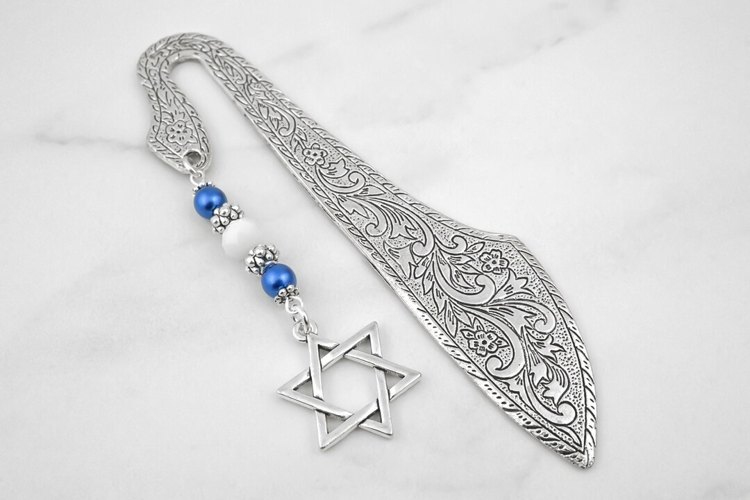 Star of David Bookmark - 6 Pointed Star Bookmark - Jewish Star Charm ...