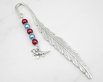 Dinosaur Bookmark - T-Rex Charm Bookmark Tyrannosaurus Rex Bookmark Gifts for Boys Prehistoric Dinosaur Gift Ideas for History Teacher Gifts