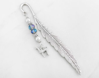 Llama Bookmark for Llama Lovers, Custom Tibetan Silver Beaded Bookmark, Alpaca Gifts, Alpaca Bookmark, Llama Gifts, Llama Charm Bookmark