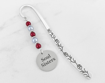 Soul Sisters Bookmark - Tibetan Silver Bookmark - Friendship Bookmark - Best Friends Bookmark - Best Friend Gifts - Friendship Gift