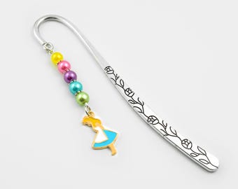 Alice in Wonderland Bookmark: Beaded Stationary for Teachers and Kids