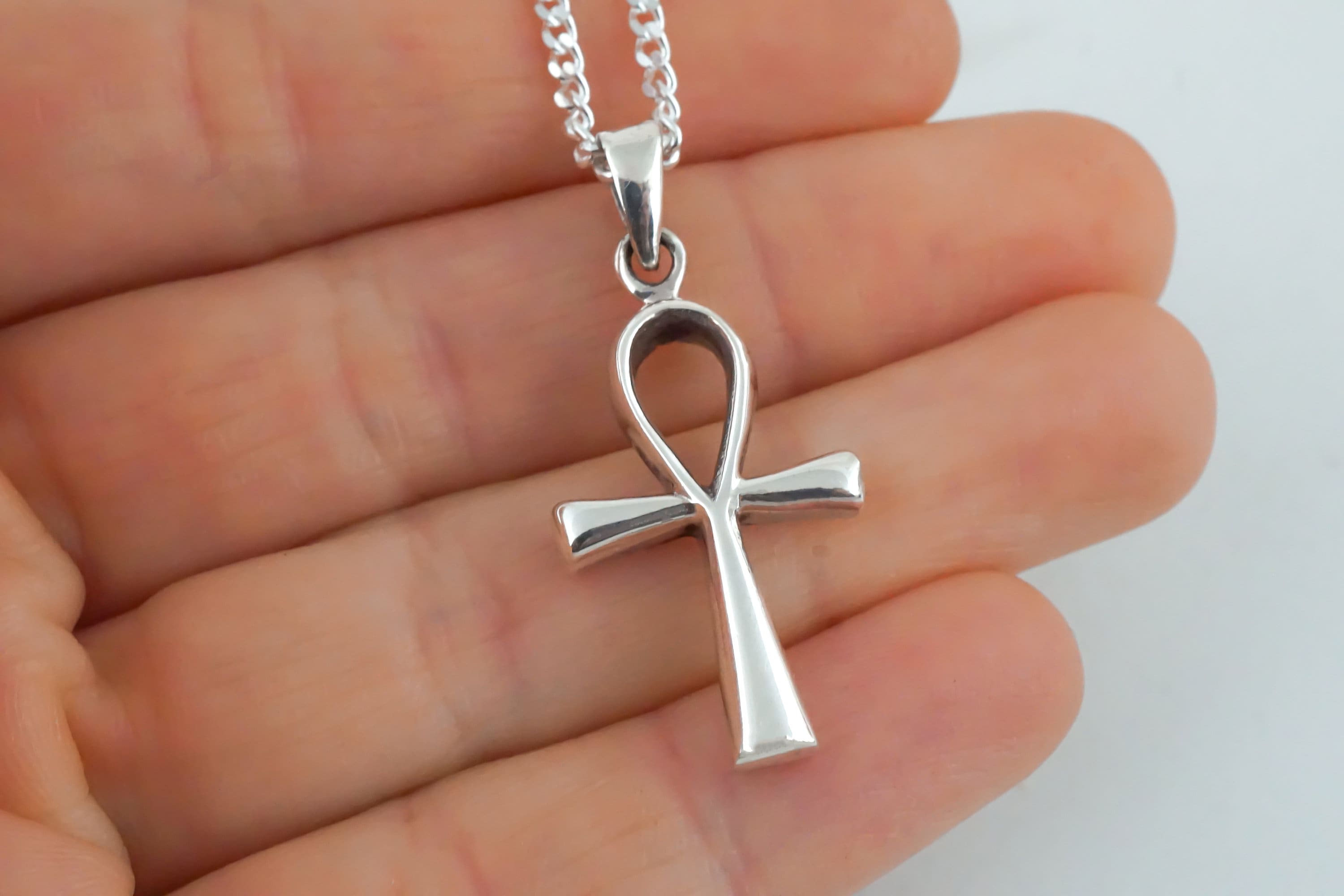 Sterling silver deals ankh charm
