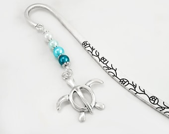 Sea Turtle Bookmark: Hawaiian Charm Beaded Gifts