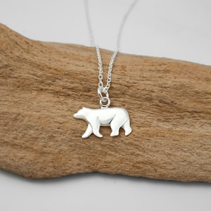 925 Sterling Silver Bear Necklace - Bear Pendant - Polar Bear - Black Bear - Bear Cub - Grizzly Bear - Brown Bear - Bear Jewelry