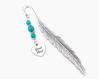Great Aunt Bookmark Tibetan Silver Beaded Bookmark for Great Aunt Gift Ideas for Book Lover Gifts for Great Aunt Birthday Gifts for Readers