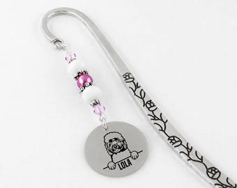 Personalized Dog Bookmark - Choose Your Dog Breed - Custom Goldendoodle Bookmark - Engraved Dog Name Bookmark - Personalized Pet Owner Gift