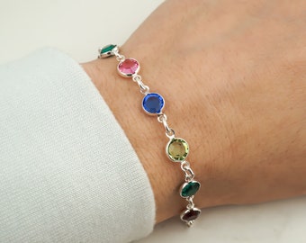 Multistone 2-strand 14k Gold-plated Silver Bracelet with Gold Disks Adjustable Multistone 2-strand 14k Gold-plated Silver Bracelet with Gold Disks Adjustable