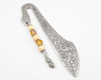 Peanut Bookmark - Silver Double-sided Peanut Charm Bookmark - Little Peanut Book Marker - New Mom Gifts