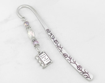 Once Upon a Time Book Bookmark: Fairy Tale Charm Beaded Gifts for Teachers and Readers