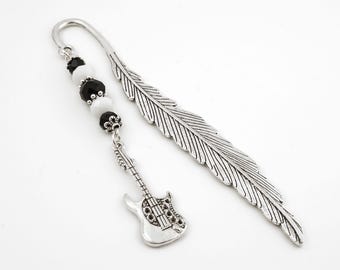 Electric Guitar Bookmark for Musician Gifts for Guitar Players Music Bookmark Instrument Charm Bookmark Guitar Player Bookmark Gifts for Men