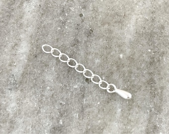 Sterling Silver Chain Extender: 1, 2 or 3 inch Extension
