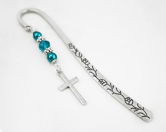 Cross Bookmark - Teacher Gifts - Unique Beaded Bookmark - Religious Gifts - Pastor Gifts - Christian Bookmark - Church Gifts