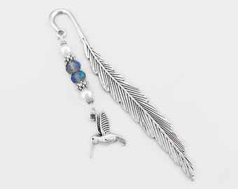 Hummingbird Bookmark - Tibetan Silver Bookmark Gifts for Teacher Gifts - Bird Gifts - Hummingbird Gifts for Mom - Mother's Day Gift