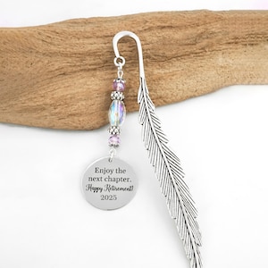 Custom Retirement Bookmark - Laser Engraved Bookmark - Unique Bookmarks - Personalized Stationary - Retirement Gifts for Men or Women
